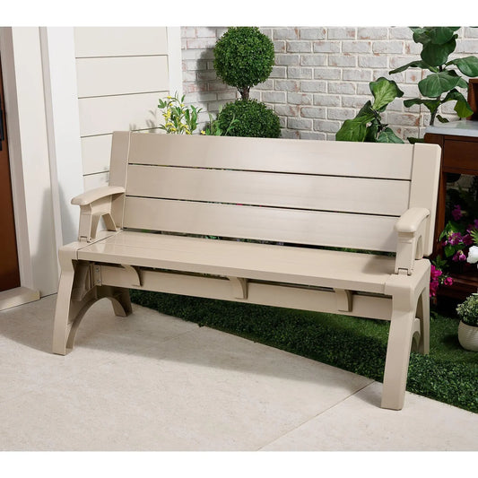 Convert-a-Bench Gen II XL Designer Series Bench-to-Table  Modern Outdoor Patio Furniture Stool Chairs