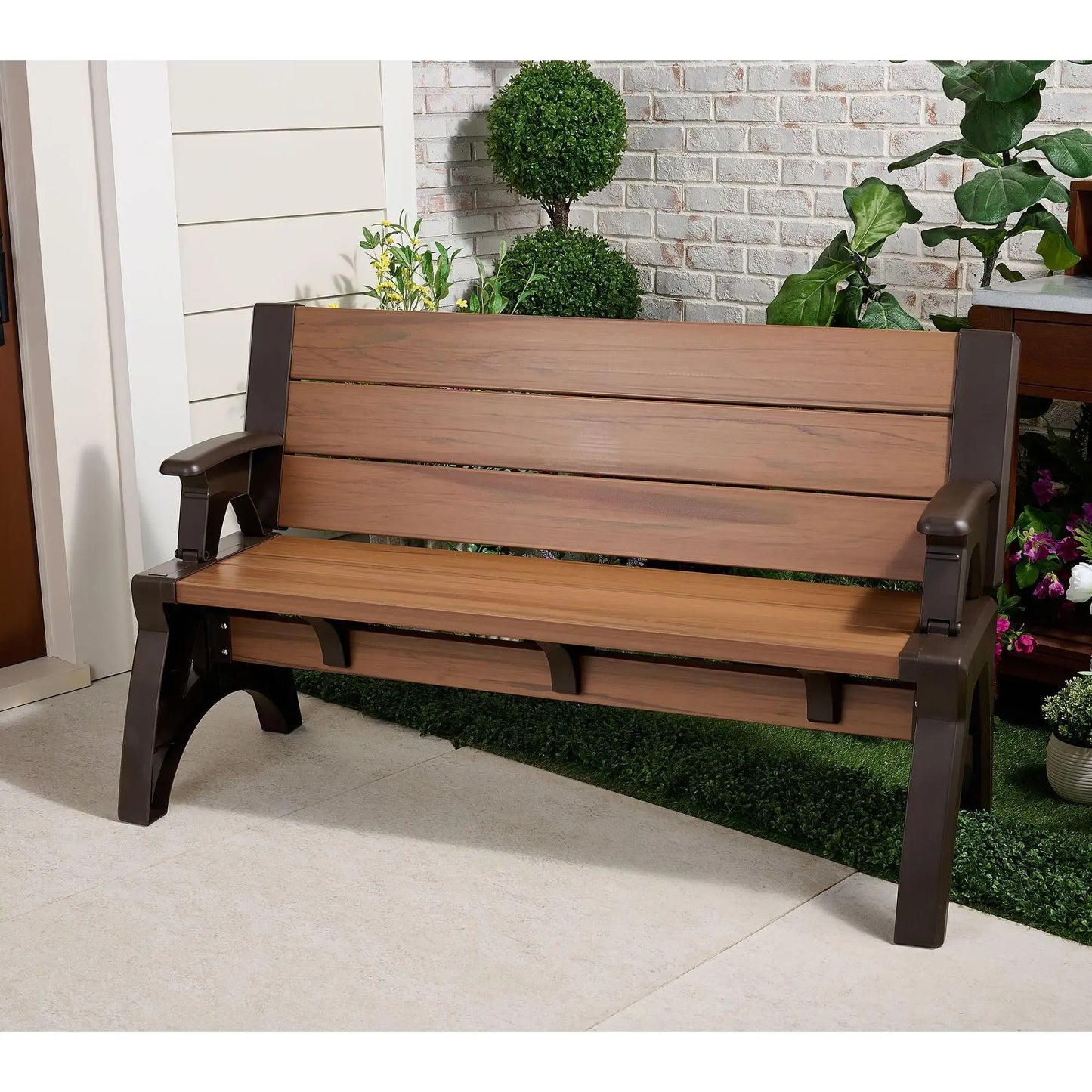 Convert-a-Bench Gen II XL Designer Series Bench-to-Table  Modern Outdoor Patio Furniture Stool Chairs
