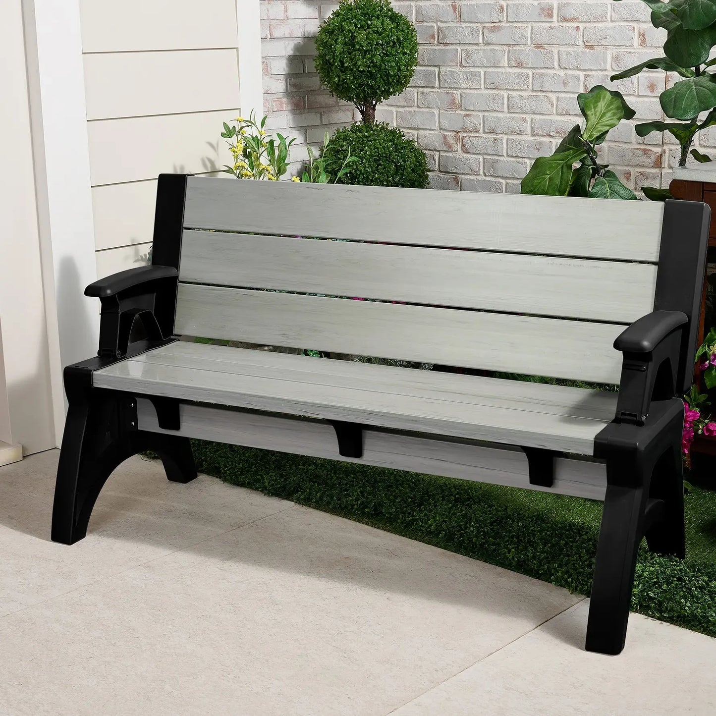 Convert-a-Bench Gen II XL Designer Series Bench-to-Table  Modern Outdoor Patio Furniture Stool Chairs