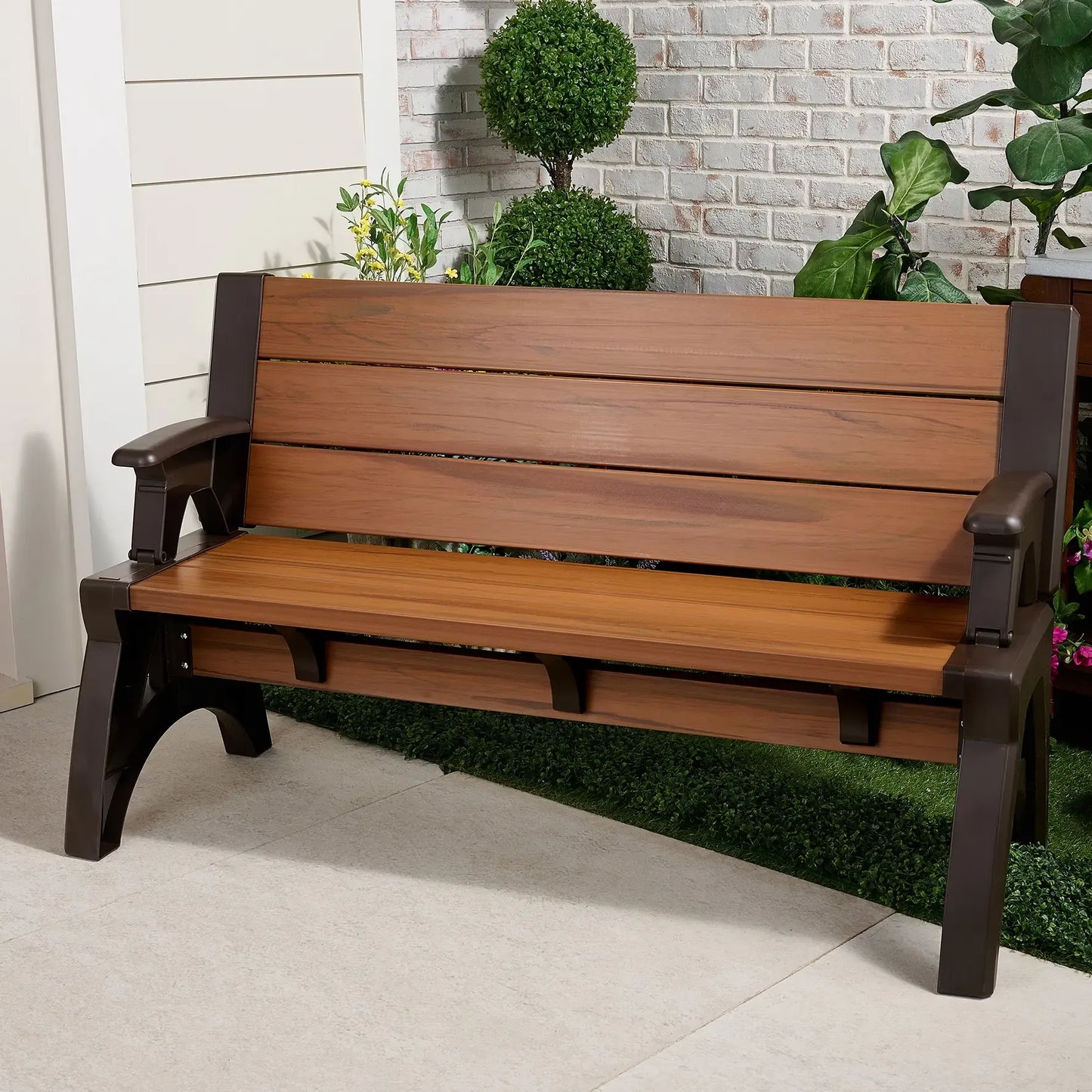 Convert-a-Bench Gen II XL Designer Series Bench-to-Table  Modern Outdoor Patio Furniture Stool Chairs