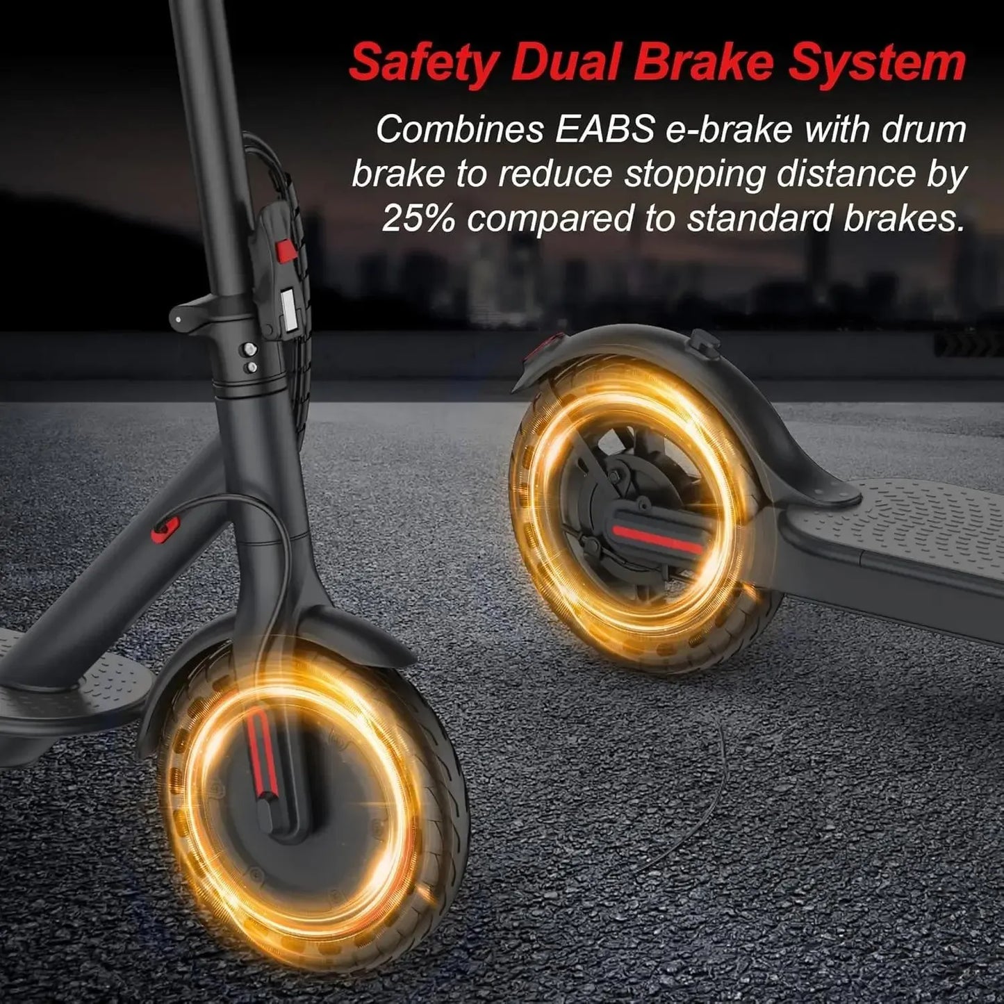 Electric Scooter 350W Motor,19 MPH Max Speed,12 Miles Range,8.5'' Foldable Scooter for Adults with APP,Foldable Commuter Scooter